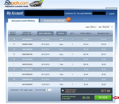 pch online|Accounts .